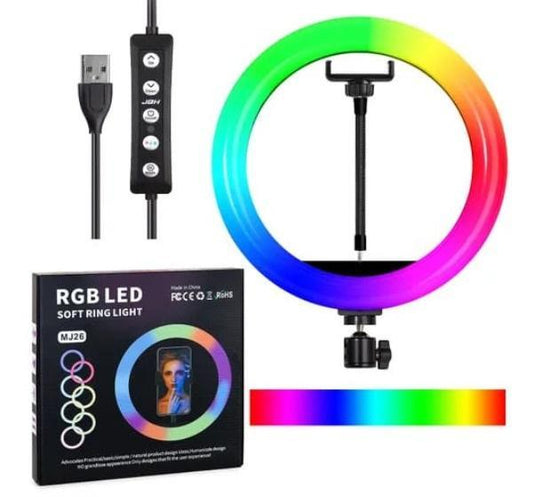 Multiple Shooting Angles And High Compatibility RGB LED Multi Colour Ring Light