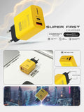 USB-C Fast Charging Adapter Yellow 3A