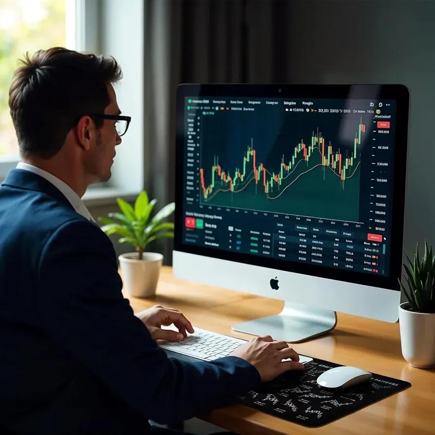 Premium Black Silicone Stock Chart Mat for Traders