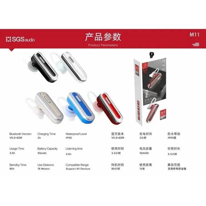 Mini Wireless Earbuds M11 Fast Charge Black